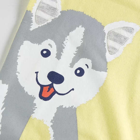 First Impressions Toddler Boy Husky Pup Long-Sleeve T-Shirt (Sundrop/Yellow, 2T) - Picture 2 of 7